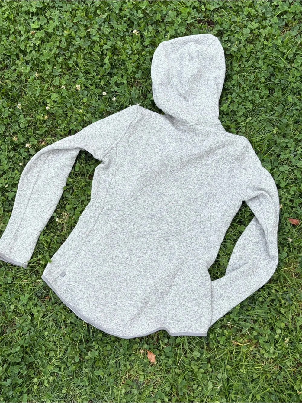 lululemon athletica Light Gray Hooded Pullover Jacket